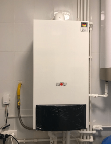 Установка котла